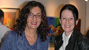 Marina Gavanski and Tea Djogo, Colours of a Woman art show, Ottawa City Hall, 2013