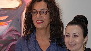 Ambassador Biljana Gutic Bjelica and Marina Gavanski Zissis, Ottawa exhibit